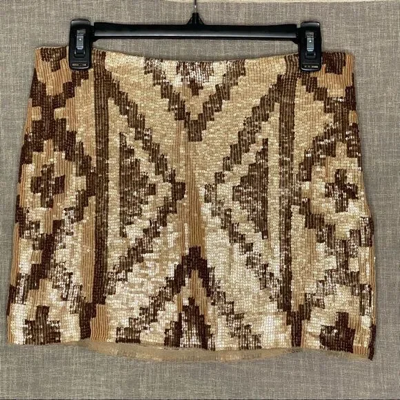 Haute Hippie Sequined Silk Skirt - Picture 5 of 9